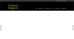 Desktop Screenshot of gregorymaguire.com