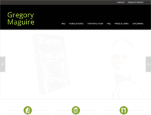 Tablet Screenshot of gregorymaguire.com